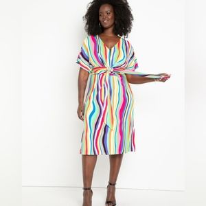 Eloquii Wrap Around Dress sz 16